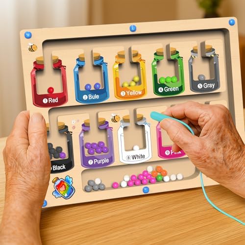 Dementia Activities for Seniors, Matching Games for Adults with Dementia Activities, Alzheimers Products for Elderly, Busy Boxes for Dementia Patients, Gift for Patients in Nursing Home