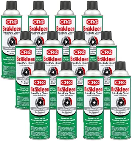 CRC (05084-12PK) Brakleen Non-Chlorinated Brake Parts Cleaner - 14 oz., (Pack of 12)
