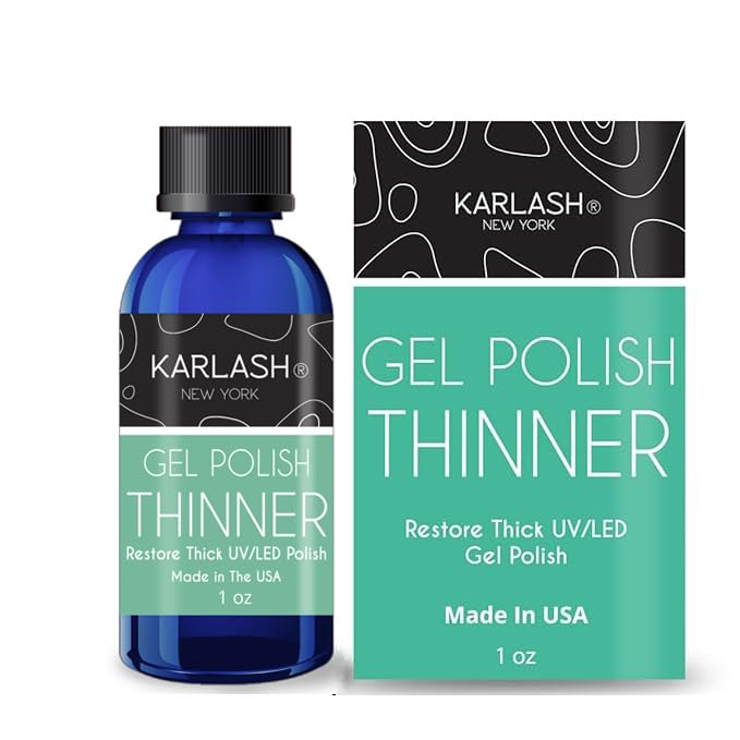 Karlash Gel Polish Thinner - Gel Polish Revival - Thinner for Gel Polish Soak Off + UV LED Nail - 1 oz