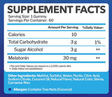 Melatonin 30mg Gummies for Adults – Maximum Strength, Non-GMO, Gluten-Free, Sugar-Free, 60 Vegetarian Gummies, Strawberry Flavor