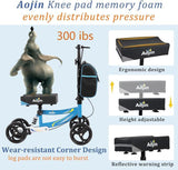 Aojin Knee Scooter, Steerable Knee Walker Economical Knee Scooters for Foot Injuries Best Crutches Alternative Blue