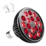 Wolezek Red Light Therapy Bulb with Lamp Holder, 660nm Red and 850nm Near Infrared Combo , Therapy Device for Skin Care Pain Relief