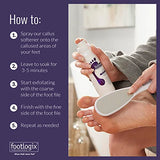 Foot Care Callus Softener Combo - Footlogix Callus Softener Spray & Double Sided Foot File Set For Dry, Rough, Cracked Heel - Feet Exfoliator & Scrubber For Convenient Pedicure At Home