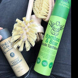 Gaia Guy Natural Bristle Bamboo Toothbrush (NO Nylon - Boar Hair ONLY) - Totally Compostable & Biodegradable Boar Bristle and Bamboo Toothbrushes - Zero Waste