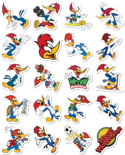 Stickers Pack 20 Pcs Woody Vinyl The Waterproof Woodpecker Laptop Aesthetic Colorful Bumper Car Luggage Bike Water Bottle Skateboard Guitar