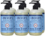 MRS. MEYER'S CLEAN DAY Hand Soap, Made with Essential Oils, Biodegradable Formula, Rain Water, 12.5 fl. oz - Pack of 6