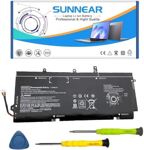BG06XL Laptop Battery Replacement for HP EliteBook Folio 1040 G3 Series Notebook 804175-181 804175-1B1 804175-1C1 805096-001 805096-005 BG06045XL HSTNN-IB6Z HSTNN-Q99C