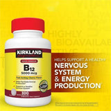 Kir-kland Vitamin B12 Supplement, Cherry Flavor, 300 Tablets. Provides The Body with The Energy it Needs.(1 Pack)