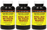 Y.S. Eco Bee Farms, (3 Pack) Royal Jelly, Bee Pollen, Propolis, Plus Korean Ginseng, 90 Capsules