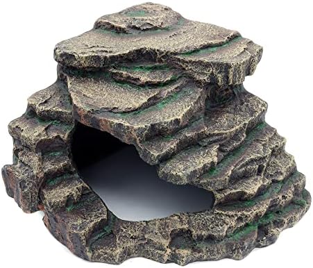 JIHAQUA Bearded Dragon Tank Accessories Extra Large Reptile Hideouts Cave Habitat Decor Bearded Dragon Clothes