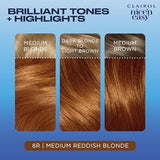 Clairol Nice'n Easy Permanent Hair Dye, 8R Medium Reddish Blonde Hair Color, Pack of 3