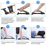 Back Stretcher, Lumbar Back Pain Relief Device(4 Level), Spine Borad Deck Multi-Level Back Cracker Lumbar, Pain Relief for Herniated Disc, Sciatica, Scoliosis, Lower and Upper Back Stretcher Support