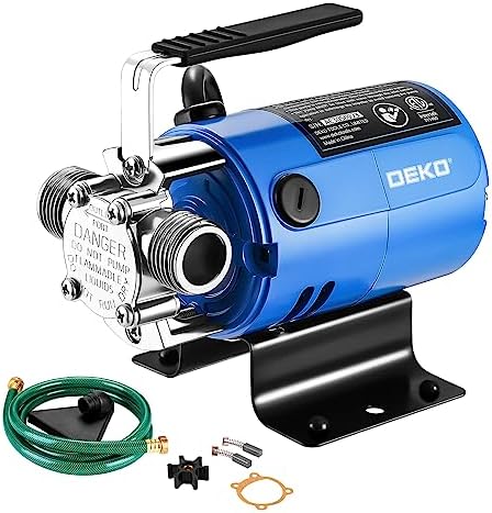 Water Transfer Pump: DEKOPRO Transfer Pump Electric Water Pump Utility Pump Rain Barrel Garden Hose Pump 115V