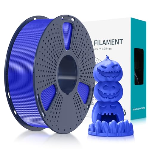 SUNLU Fluorescent PLA 3D Printer Filament, PLA Filament 1.75mm, Brighter Color for Halloween Decoration, Neatly Wound Filament, Fit Most FDM 3D Printer, 1kg Spool, Fluorescent Blue