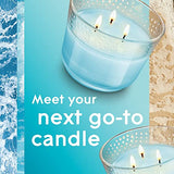 Glade Candle Aqua Waves, Fragrance Candle Infused with Essential Oils, Air Freshener Candle, 3-Wick Candle, 6.8 Oz, 3 Count