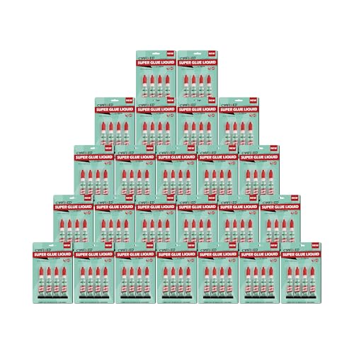 Super Glue Liquid, Food Safe Instant Adhesive, Multipack Cyanoacrylate Strong Clear Glue for Shoe Sole Repair Ceramic Plastic Metal Wood Pottery Leather Aquarium Glass Rubber, Strong Bonding