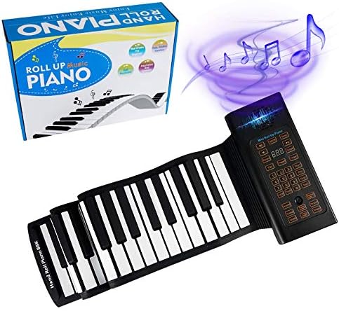 88 Keys Portable Piano With Storage Bag,Keyboard Hand Roll Piano,Roll Up Keyboard Piano, Foldable Piano,Roll Out Piano,Kids Keyboard Piano, Travel Piano …