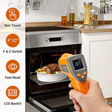 Inkbird Infrared Thermometer Gun, -58℉~1022℉ Digital Laser Temperature Gun for Pizza Oven, Heat Meter Gun IR Thermometer for Kitchen Deep Frying, Other Daily Uses (NOT for Human)