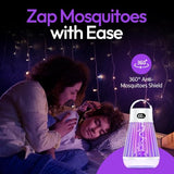 Zappify Zapper 2.0 Charge Portable Bug Zapper, Indoor & Outdoor, Cordless Rechargeable Mosquito Zapper, Hanging Hook, 1500V High Voltage, Trap for Fly, Insect, Mosquito & Bugs