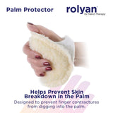 Rolyan Palm Protector for Right Hand, Right Handed Glove for Finger Contracture Prevention, Comfortable Hand Cushion with Soft Sherpa Lining and Palm Pad to Prevent Hand Contractures