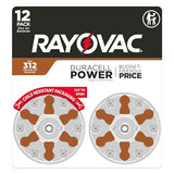 Rayovac Size 312 Hearing Aid Batteries, Hearing Aid Batteries Size 312, 12 Count