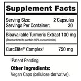 Mara Labs CurcElite Curcumin | Turmeric Extract 95% Curcuminoids | Vegan, No Fillers, and Non-GMO | 30 Servings