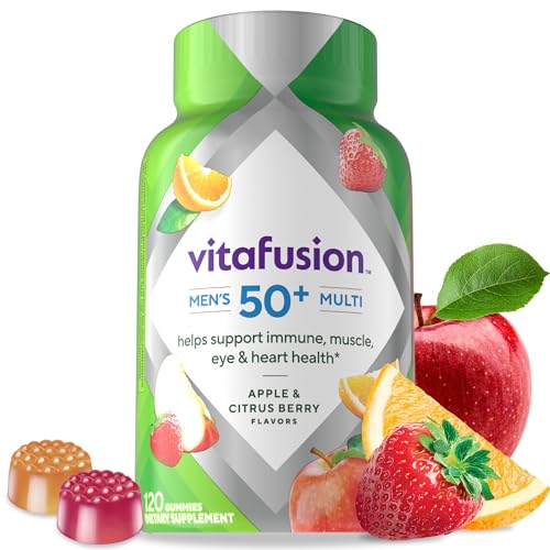 Vitafusion Men's 50+ Daily Multivitamin, Gummy Vitamins, 120 Ct