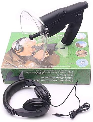 ROLTIN Parabolic Antenna Directional Microphone, Sound Amplifier Monocular X8 Remote Listening, Telescope for Listening to Birds, Bush Walking, Hunting, Fishing, Camping t