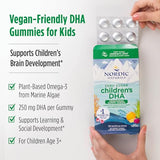 Nordic Naturals Zero Sugar Children’s DHA Vegetarian Gummy Chews - Passion Fruit Lemon Flavor - 30 Gummies - Vegan Algae Oil Omega-3 Supplement for Kids Brain & Cognition Support - 30 Servings