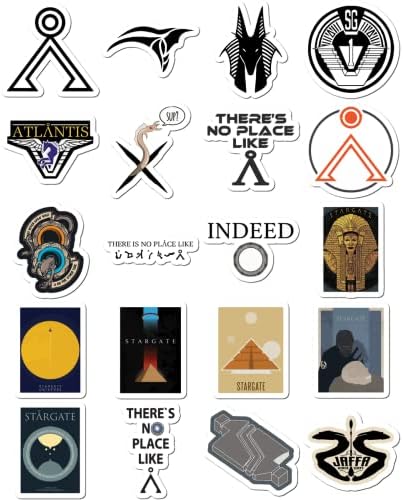Stickers 20 Pcs Per Pack Stargate Laptop Aesthetic Vinyl Colorful Waterproof Bike Bumper Car Luggage Skateboard Water Bottle Guitar