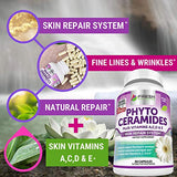 Phytoceramides - 3 Month Supply - Plus Skin Vitamins A,C,D & E for Skin Repair & Rejuvenation - Anti Aging Powerhouse for Reduced Fine Lines & Wrinkles by Fresh Healthcare