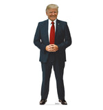 Cardboard People President Donald Trump with Red Tie Life Size Cardboard Cutout Standup