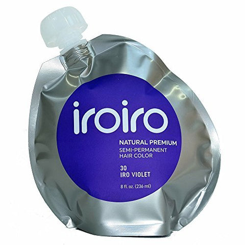 IROIRO Premium Natural Semi-Permanent Hair Color 30 Iro Violet (8oz) by Iroiro