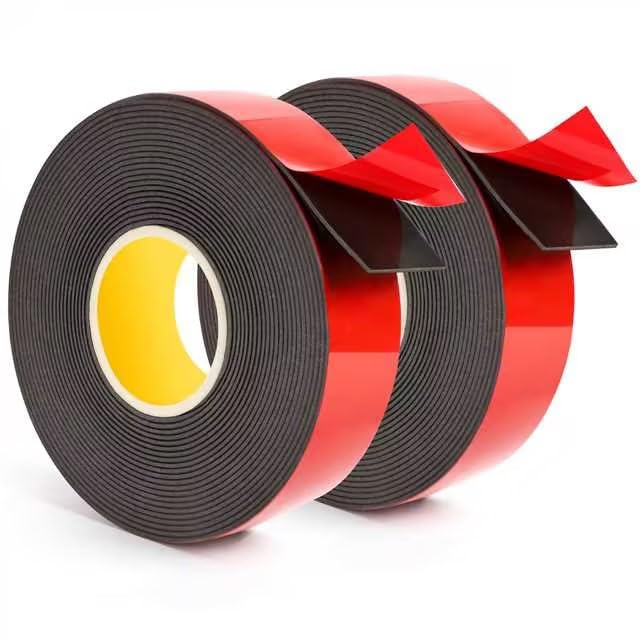 EMITEVER Double Sided Tape Heavy Duty 2 Rolls, Acrylic Foam Mounting Tape, Two Sided Adhesive Tape, Waterproof & Strong Double Stick Tape, 2 Sided Strip Tape for Home Office Decor