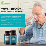 UpWellness Total Revive + - Broad Spectrum Digestive Enzymes - 90 Capsules - 10 Essential Enzymes and 3 Herbal Adaptogens - Physician Formulated