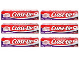 Close-Up Toothpaste, Refreshing Red Gel, Anticavity Fluoride, Cinnamon, 6 Ounce (Pack of 6)