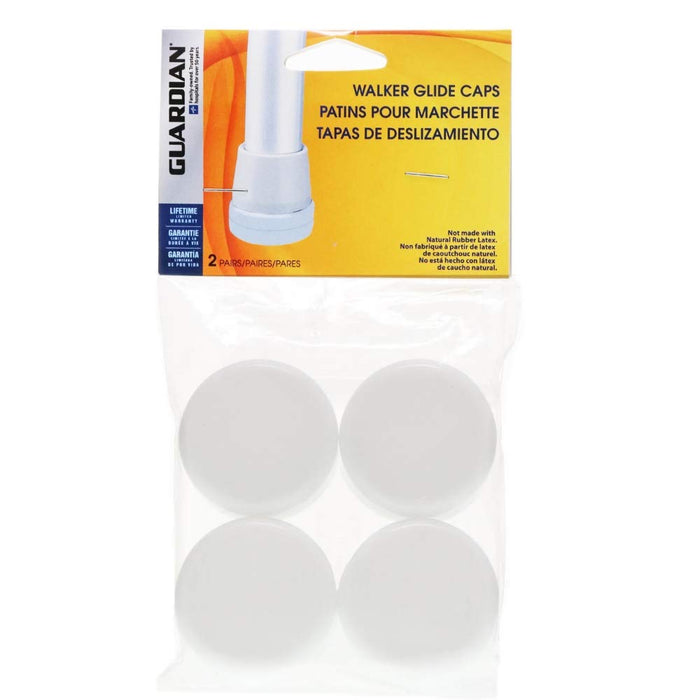 Medline Guardian Signature Walker Glide Caps 4 Each (Pack of 2)