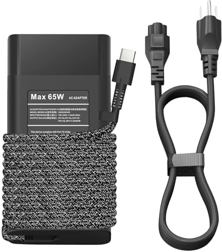 New Slim 65W USB C Laptop Charger for HP Zbook Firefly G8 G9 Charger 14" G8 14" 16" 15.6 inch Mobile Workstation, HP Elite Dragonfly,HP Envy X360 Spectre x360 EliteBook x360 ProBook HP Laptop Charger