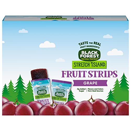 Black Forest Stretch Island Fruit Strips, Grape Flavor, 0.5 Ounce Strips (Pack of 30)