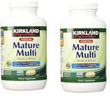 Kirkland Signature Adult 50+ Multi Vitamins & Minerals, 400 Tablets (2 Pack)