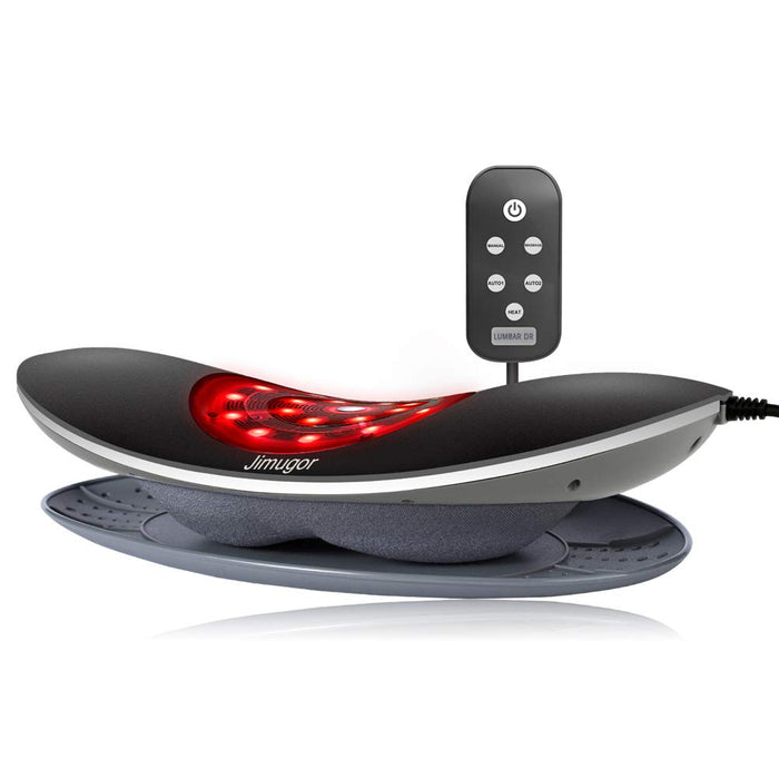Jimugor Electric Lumbar Traction Device Massager with Heat Function & Adjustable Intensity,Electric Inflatable Back Stretcher Device,Back & Sciatica Pain Relief Relaxation, Ideal Gifts