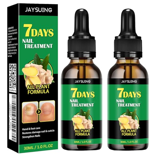 7days Nail Fungus Treatment, Ginger Nail Treatment, Multi-Purpose Nail Repair, Nail Nutrient Oil Strengthener Oil Serum Ginger Nail Growth Oil