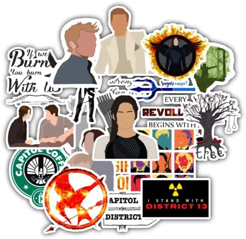 20 Pcs Stickers Packs Games Colorful of Decal The Aesthetic Hunger Vinyl Sticker Waterproof for Water Bottle Laptop Computer Phone Luggage Car Skateboard Bumper