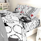 Jay franco Disney Nightmare Before Christmas Moonlight 7 Pc Jay franco Queen Bed Set-Includes Reversible Comforter&Sheet Set-Features Jack&Sally-Super Soft Fade Microfiber-(Official Disney Product)