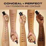 Milani Conceal + Perfect 2-in-1 Foundation + Concealer - Hazelnut (1 Fl. Oz.) Cruelty-Free Liquid Foundation - Cover Under-Eye Circles, Blemishes & Skin Discoloration for a Flawless Complexion