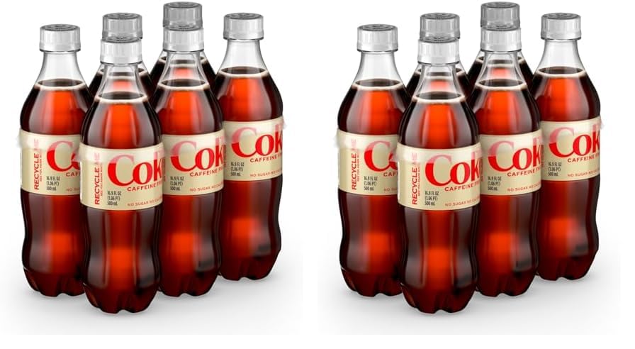 Diet Coke Caffeine Free Soda Soft Drink, 16.9 fl oz, 12 Pack