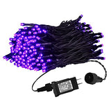 weillsnow Purple Halloween Lights, 200 LED 66Ft Plug in Waterproof Halloween Lights, 8 Modes with Memory for Outdoor Indoor Garden Tree Patio Irish Christmas Decorations (66FT, Purple)