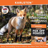 Karlsten Fox Deterrent High Strength Powder 2 x 50 G Anti Fouling & Digging Repellent For Garden Protection Makes 18 Litres