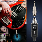 Wireless XLR Transmitter and Receiver, UHF XLR Adapter System for Dynamic Microphone Guitar, 48k Sampling Frequency, 100 Feet Range