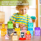 TEMI Learning Toy for Toddlers 1 2 3 Year Old, 20PCS Farm Animals Toys Montessori Counting, Matching, Sorting Sensory Toys,Christmas Birthday Gifts Toddler Toys Boys Girls Age 12-18 Months